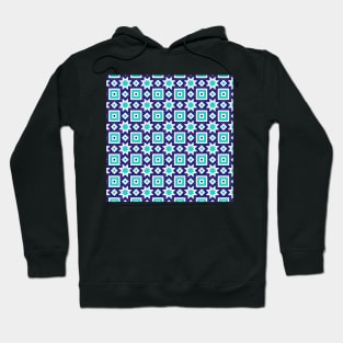 Blue abstract pattern background Hoodie